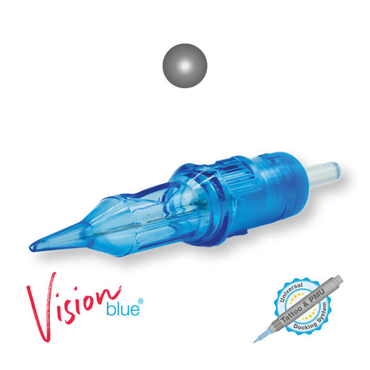 PMU / Tattoo Nadelmodul 1er Round Liner Long Taper 0,25mm Vision blue® Beauty Boss Academy