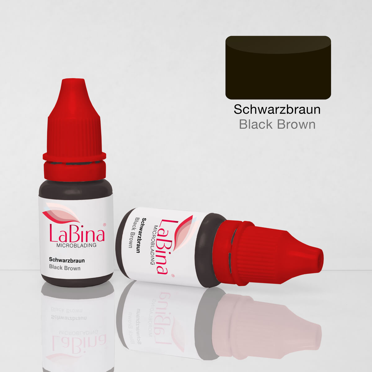 LaBina® Schwarzbraun Pigmentierfarbe / Black Brown Pigment ink
