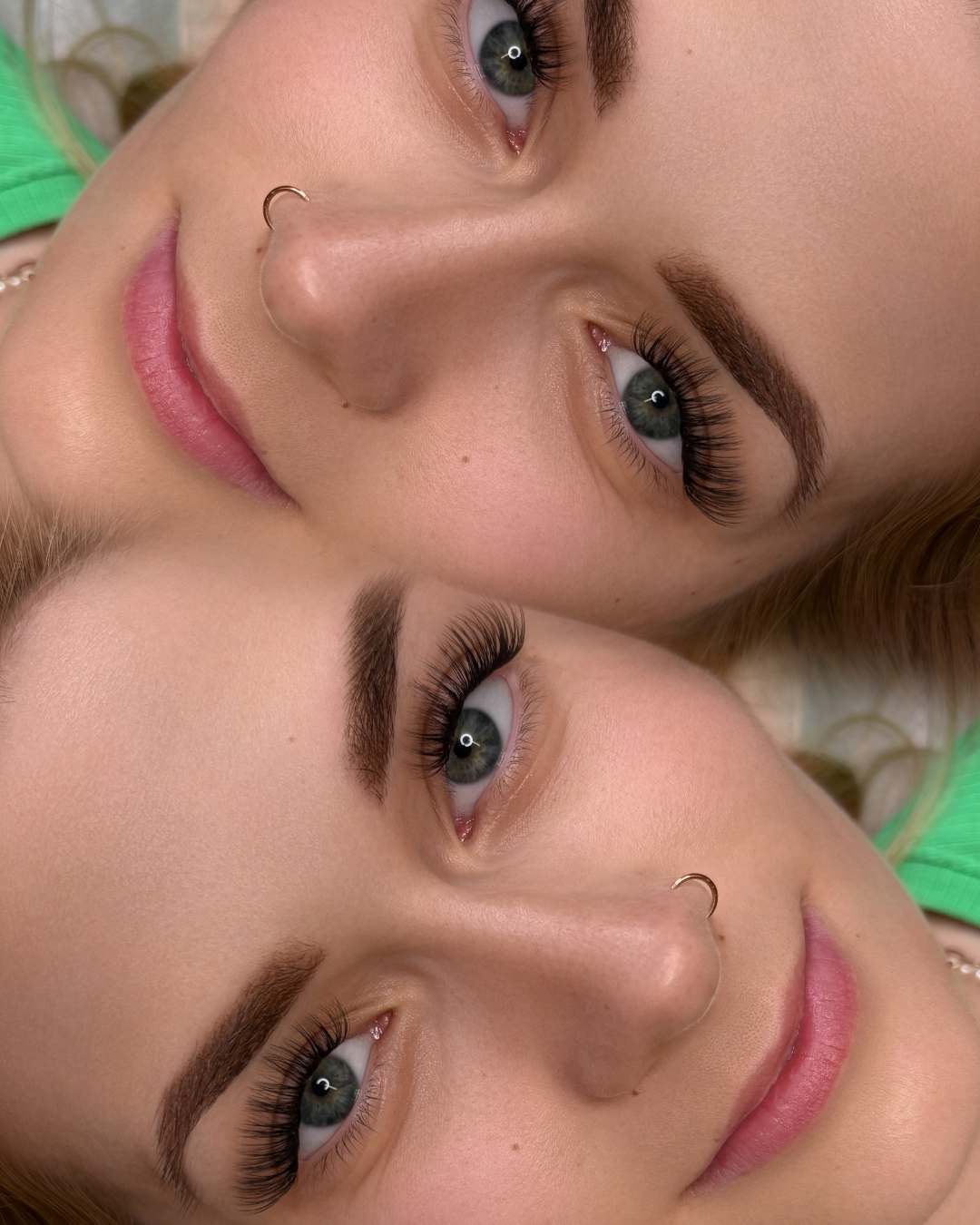 Natürlich wirkende Augenbrauen nach der Permanent Make Up Behandlung in Köln mit der Powder Brows Technik